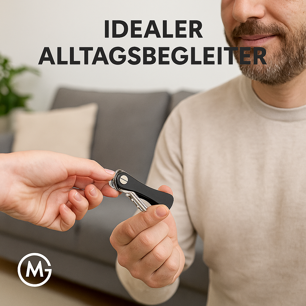 Schlüsselanhänger Aluminium Organizer, kompakt und stilvoll für Zuhause DE.