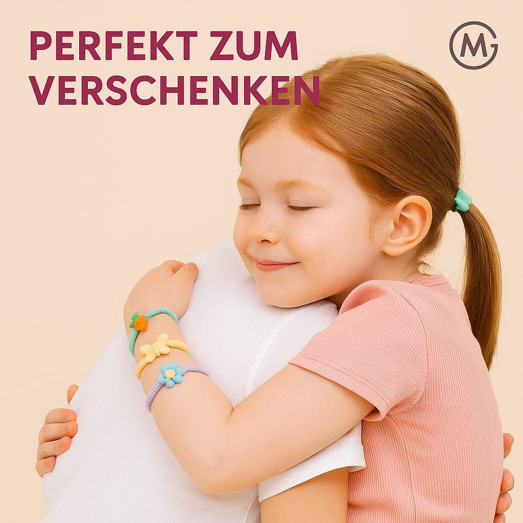 Kinder Haargummis 30 Stk elastisch langlebig haarschonend DE.