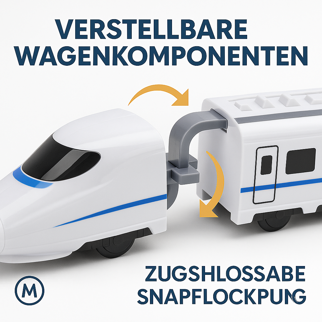 Elektrische Spielzeug-Eisenbahn mit Sound und Licht Lernspielzeug DE.