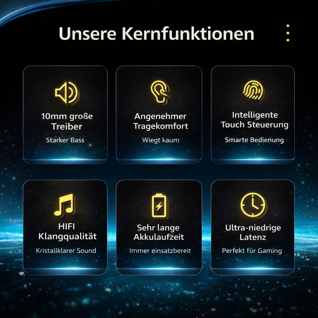 TrueSound™ X - Wireless Bluetooth Kopfhörer In-Ear Ohrhörer Kabellos m. Ladecase