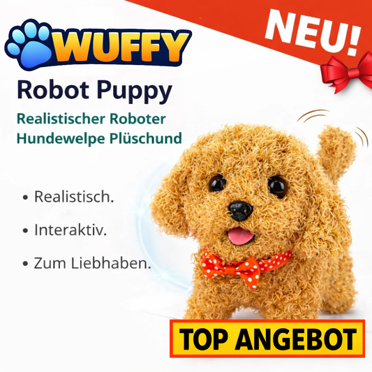 Wuffy™ Robot Puppy - Realistischer Roboter Hundewelpe Plüschhund interaktiv