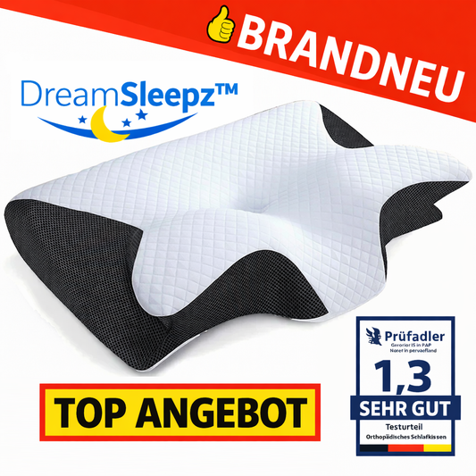 DreamSleepz™ Orthopädisches Schlafkissen Memory Foam Kopfkissen soft ergonomisch