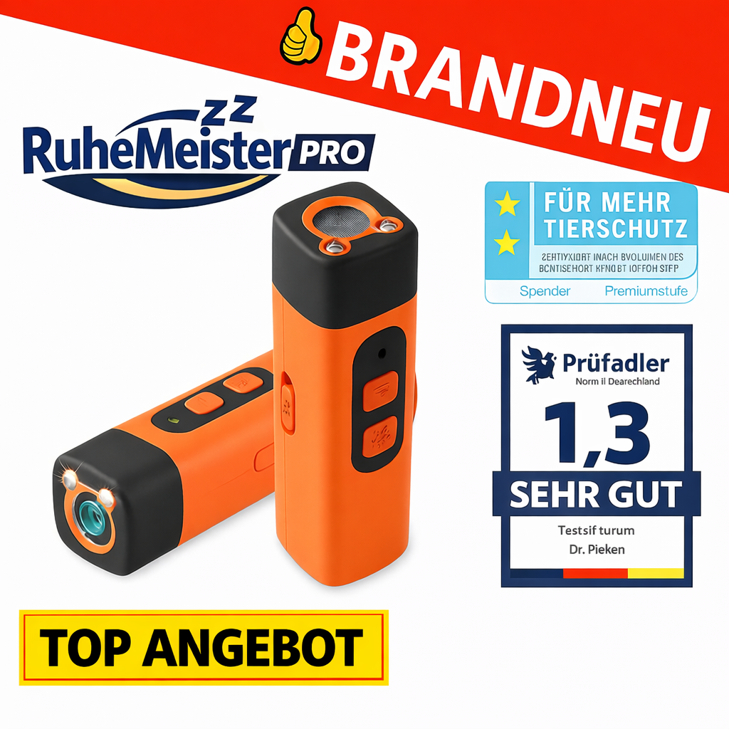 RuheMeister™ Pro - Ultraschall-Hundetraining | Anti Bellen Gerät | Hundetrainer