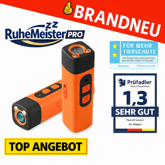 RuheMeister™ Pro - Ultraschall-Hundetraining | Anti Bellen Gerät | Hundetrainer