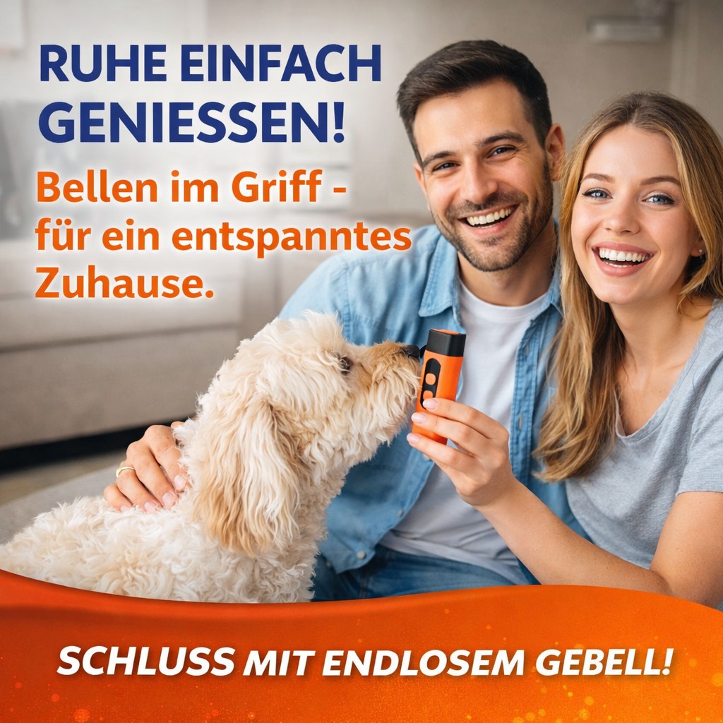 RuheMeister™ Pro - Ultraschall-Hundetraining | Anti Bellen Gerät | Hundetrainer