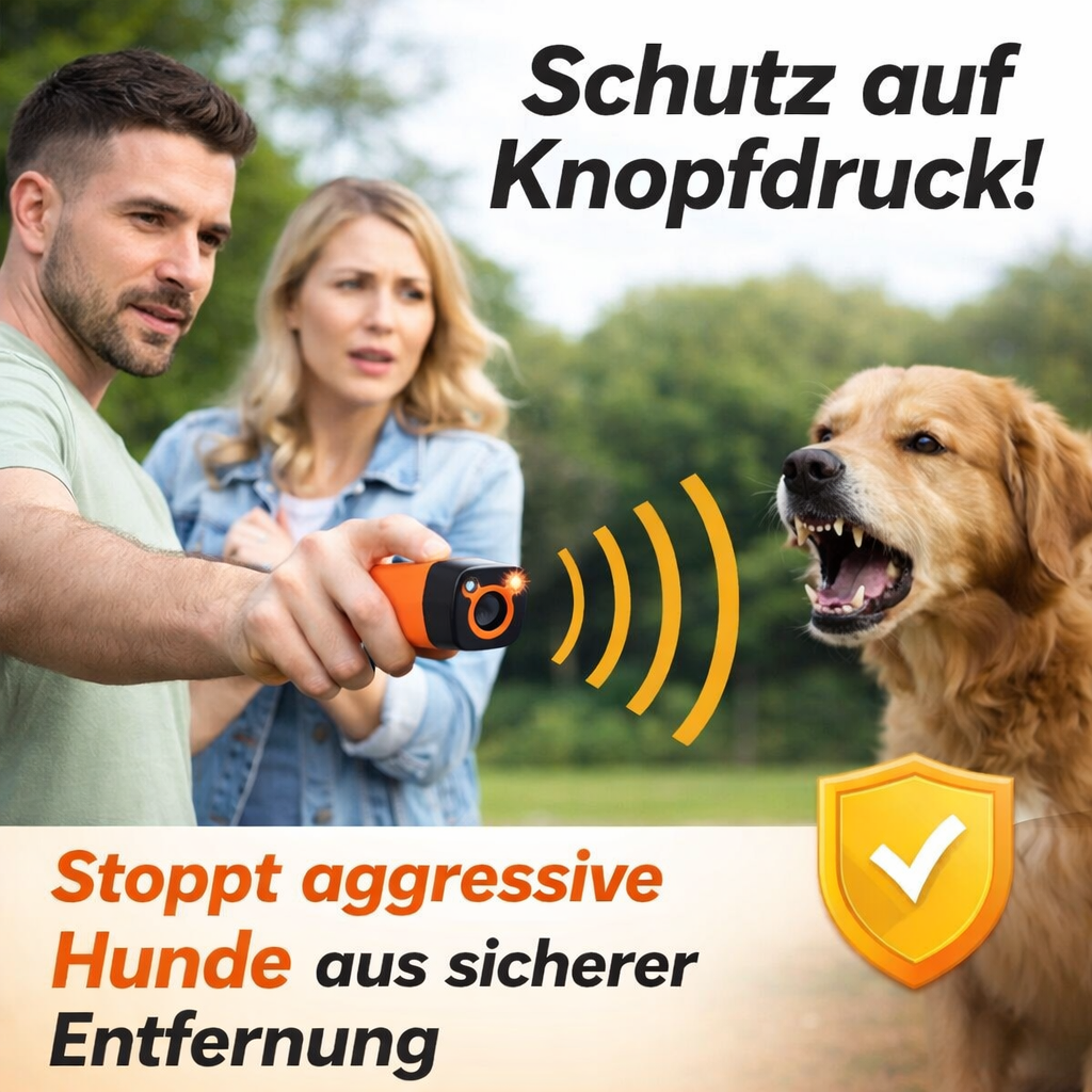 RuheMeister™ Pro - Ultraschall-Hundetraining | Anti Bellen Gerät | Hundetrainer