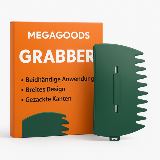 Laubgreifer Set Garten XL mit Zacken Handrechen Laubsammler DE.