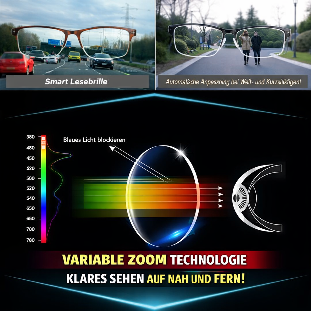 Luminova™ Deutsche Intelligente Progressive Brille Lesebrille Gleitsichtbrille