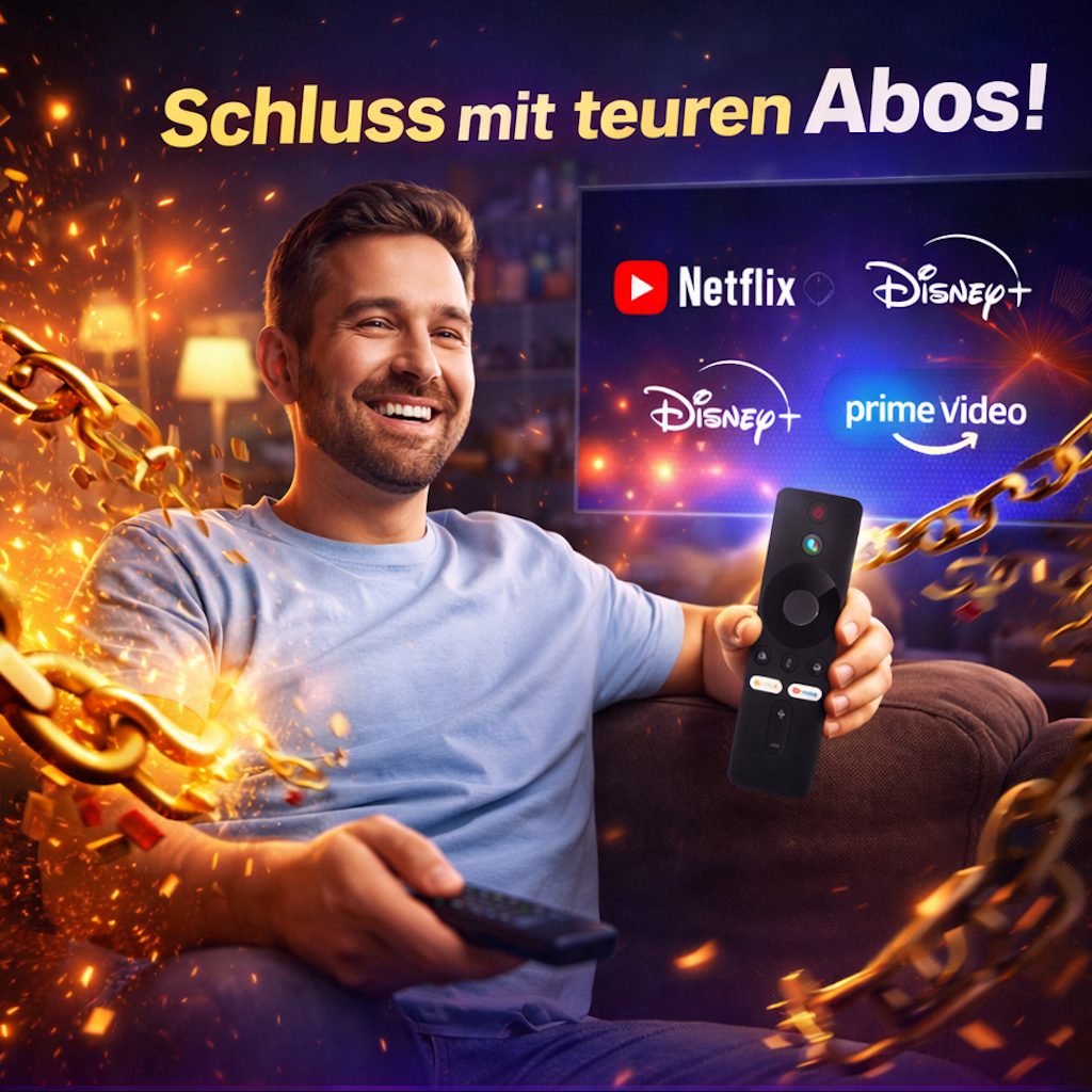 Flixy™ Smart TV Stick - 4K HDMI Streaming | Ohne Abo-Gebühren | Alle Sender