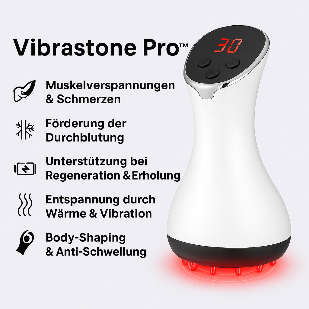 Vibrastone Pro™ Gua-Schockwellen-Massagegerät Stoßwellenmassage Neuropathie Gerät