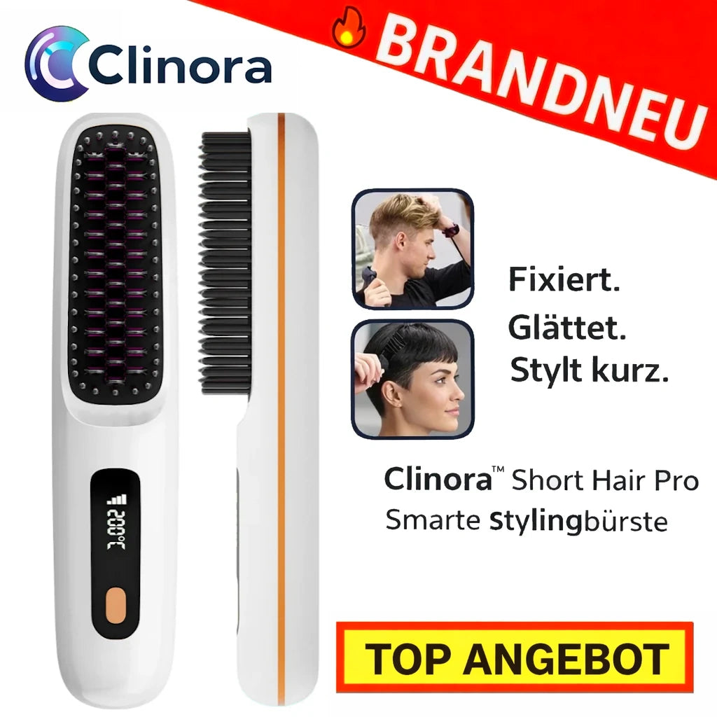 Clinora™ Short Hair Pro – Smarte Stylingbürste für präzises Kurzhaar-Styling