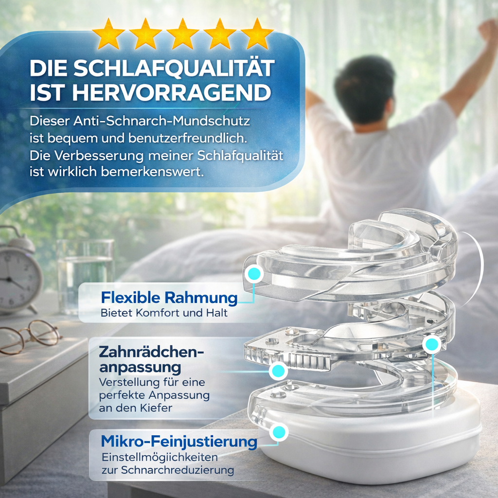 Osmo™ Lite L5 Schnarchschiene Premium Schnarchstopper - Top gegen Schnarchen!