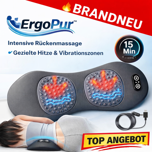 ErgoPur™ Rücken Massagegerät Ischias Bandscheiben Therapiegerät 3-Zonen