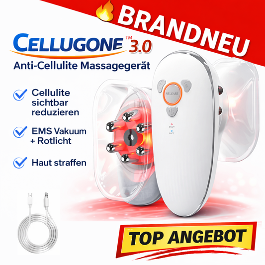 Cellugone™ 3.0 Anti Cellulite Massagegerät EMS Vakuum Rotlicht Haut Straffung