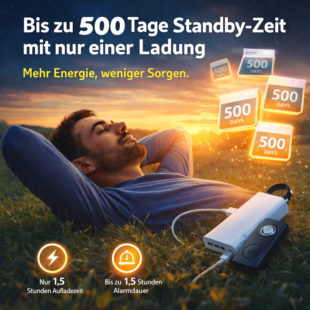 Notio™ Taschenalarm 130dB Personenalarm Notfall Panikalarm Selbstschutz Sirene