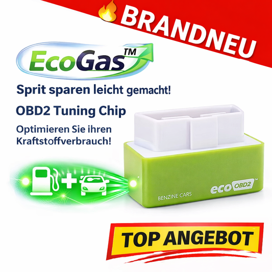 EcoGas™ OBD2 Tuning Chip Sprit sparen Stecker Verbrauch senken für Benzin Diesel