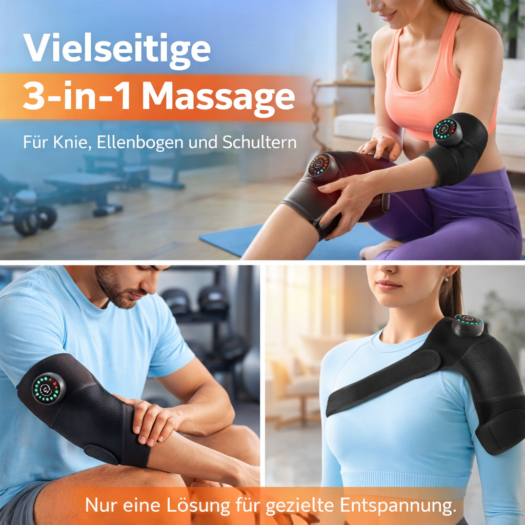 Hewelth™ Schulterbandage Elektrische Schulter Massagegerät mit Wärme & Vibration