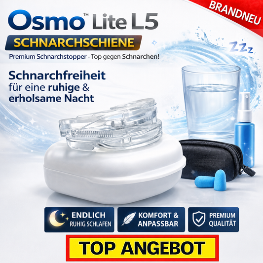 Osmo™ Lite L5 Schnarchschiene Premium Schnarchstopper - Top gegen Schnarchen!