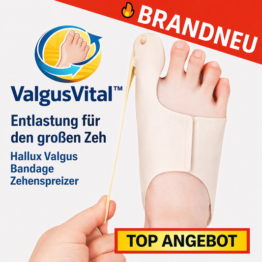 ValgusVital™ Hallux Korrektor Hallux Valgus Bandage Zehenspreizer Zehentrenner