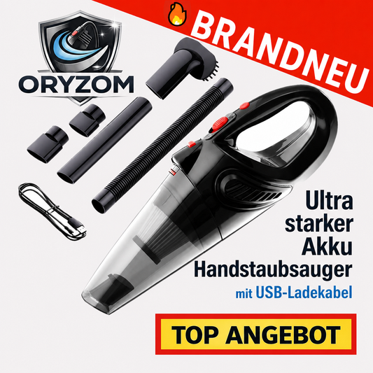 Oryzom™ Akku Handstaubsauger Ultra Stark Kabellos Auto & Haushalt USB Ladegerät