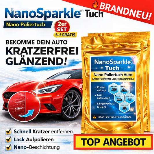 NanoSparkle™ Tuch Nano Poliertuch Auto Kratzer Entferner Lack Reparatur Politur