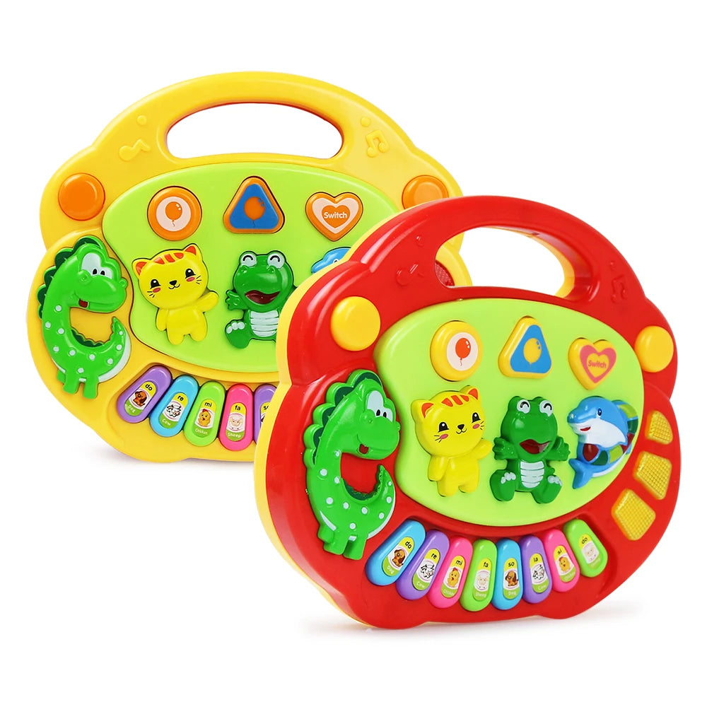 Baby Keyboard Kinder Piano Spielzeug Tierlaute Musik Lernspielzeug Lichtspiel