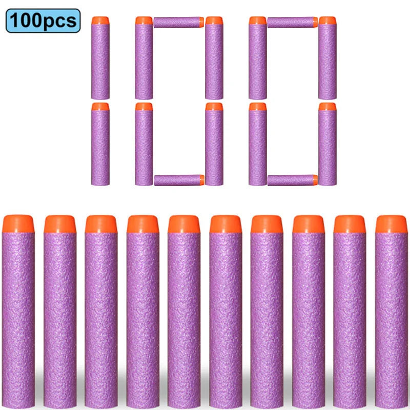 7,2 cm 100 Stück Soft Foam Darts Refill Schwammdarts Round Head kompatibel