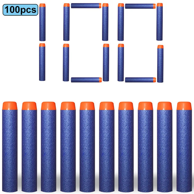 7,2 cm 100 Stück Soft Foam Darts Refill Schwammdarts Round Head kompatibel