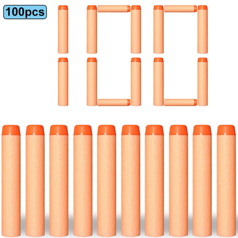 7,2 cm 100 Stück Soft Foam Darts Refill Schwammdarts Round Head kompatibel