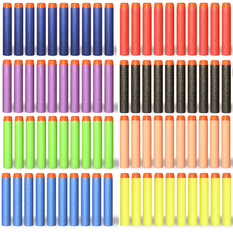 7,2 cm 100 Stück Soft Foam Darts Refill Schwammdarts Round Head kompatibel