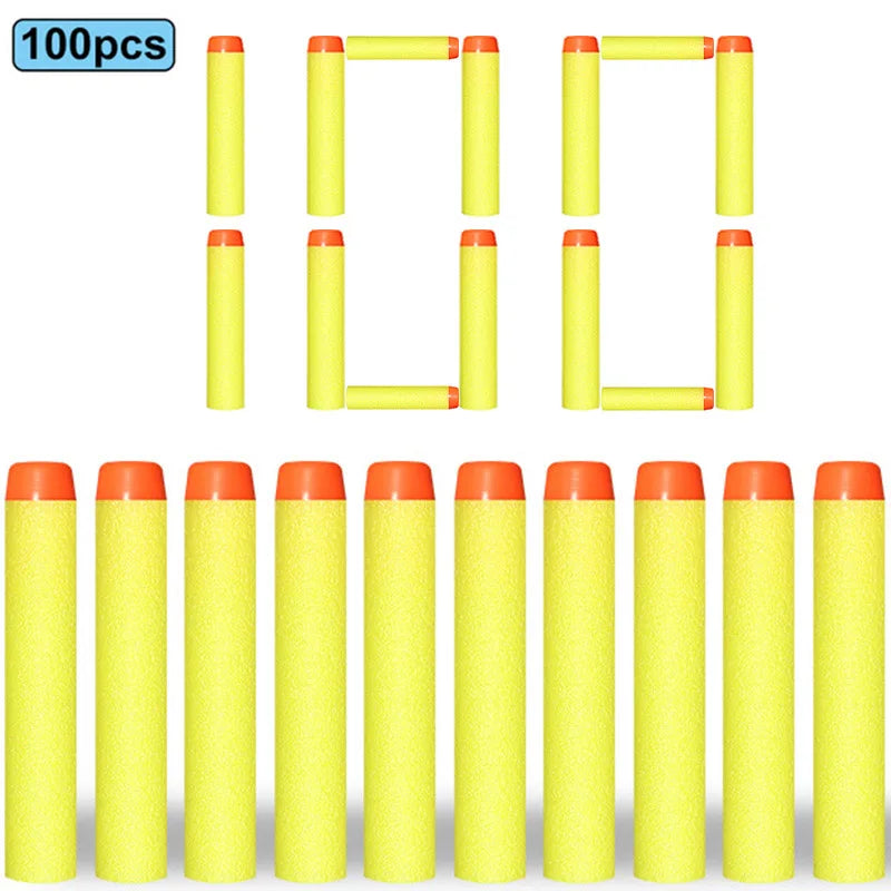 7,2 cm 100 Stück Soft Foam Darts Refill Schwammdarts Round Head kompatibel