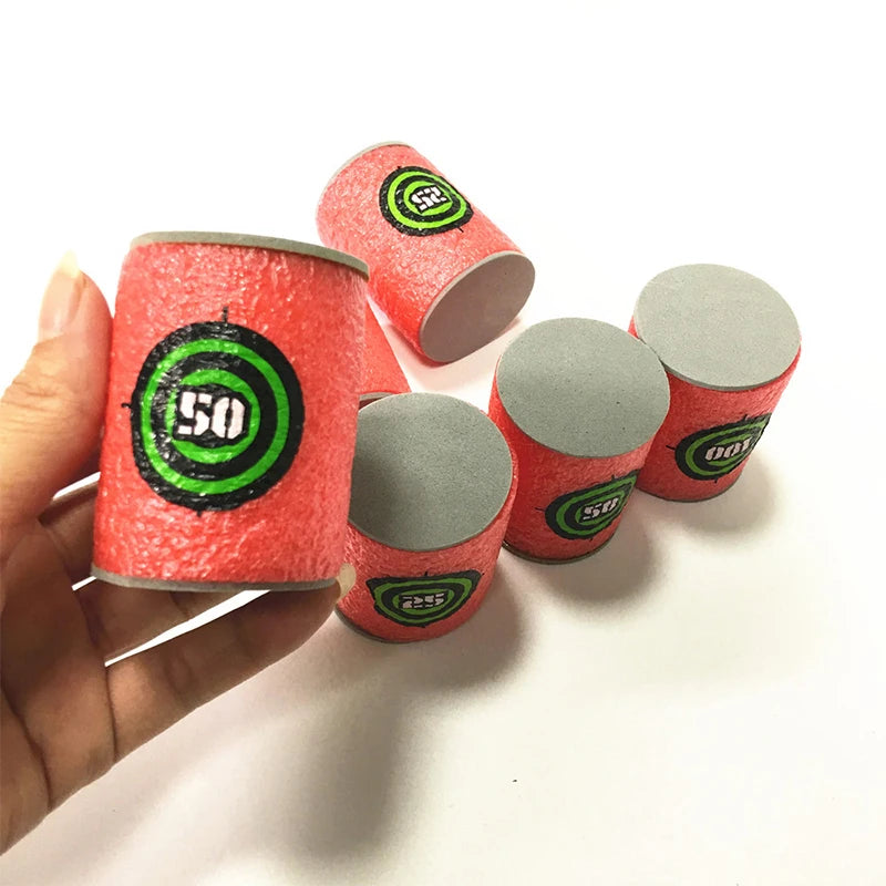 7,2 cm 100 Stück Soft Foam Darts Refill Schwammdarts Round Head kompatibel