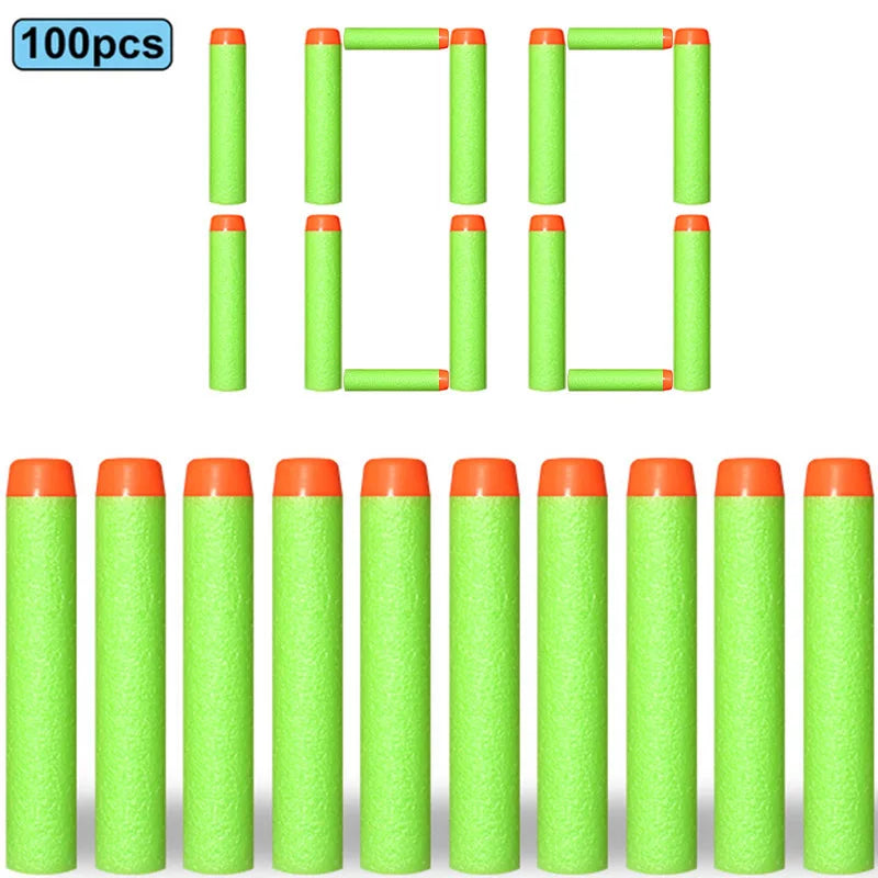 7,2 cm 100 Stück Soft Foam Darts Refill Schwammdarts Round Head kompatibel