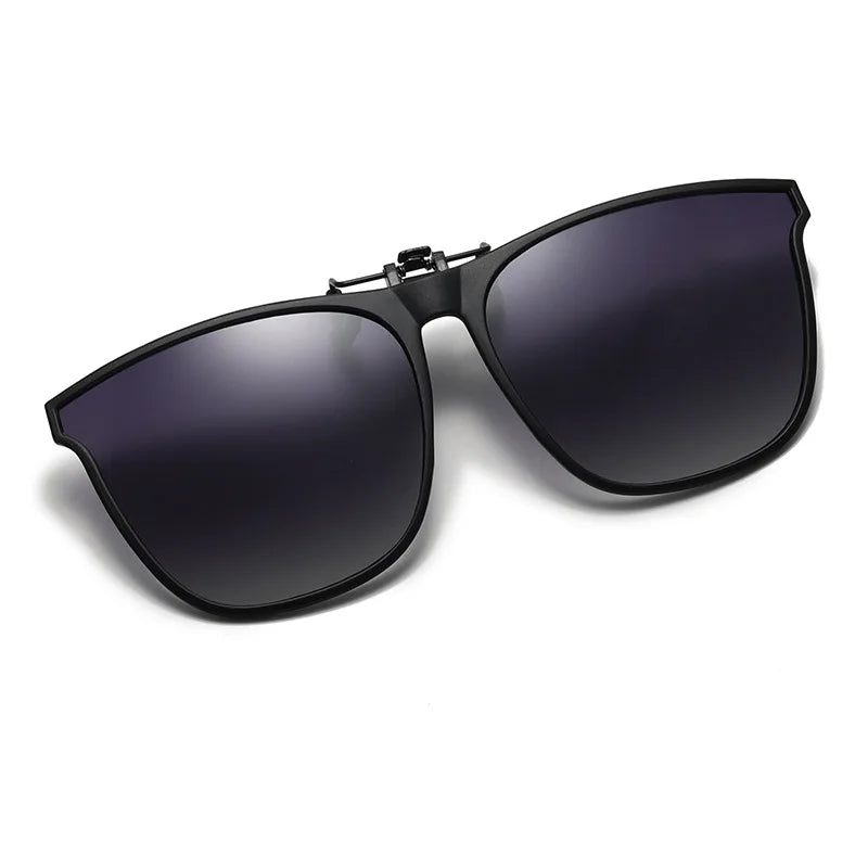 Polarisierte Clip-On Sonnenbrille Herren Auto Nachtfahrt Brille Blendfrei Vintage