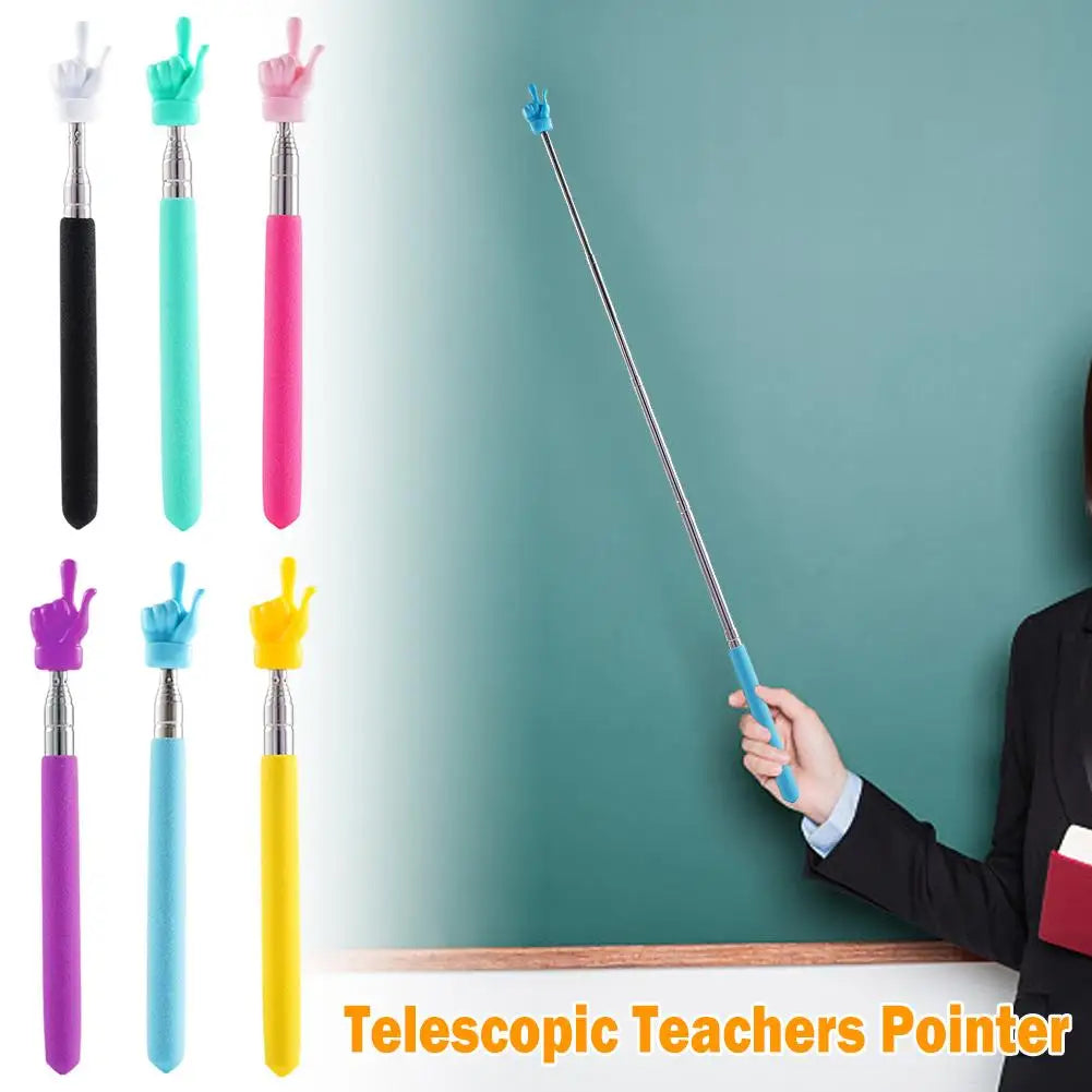 Lehrer Zeigestab teleskopisch ausziehbar Finger‑Pointer für Klassenzimmer Präsentation