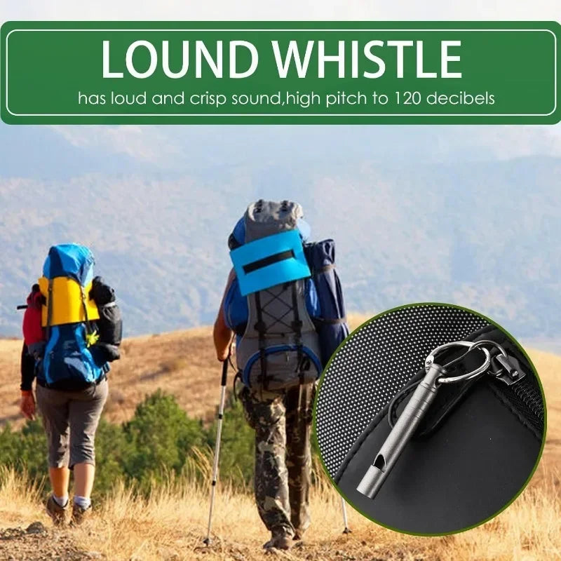 Titan Pfeife Notfallpfeife Outdoor Mini Signalpfeife EDC Survival Wandern Camping