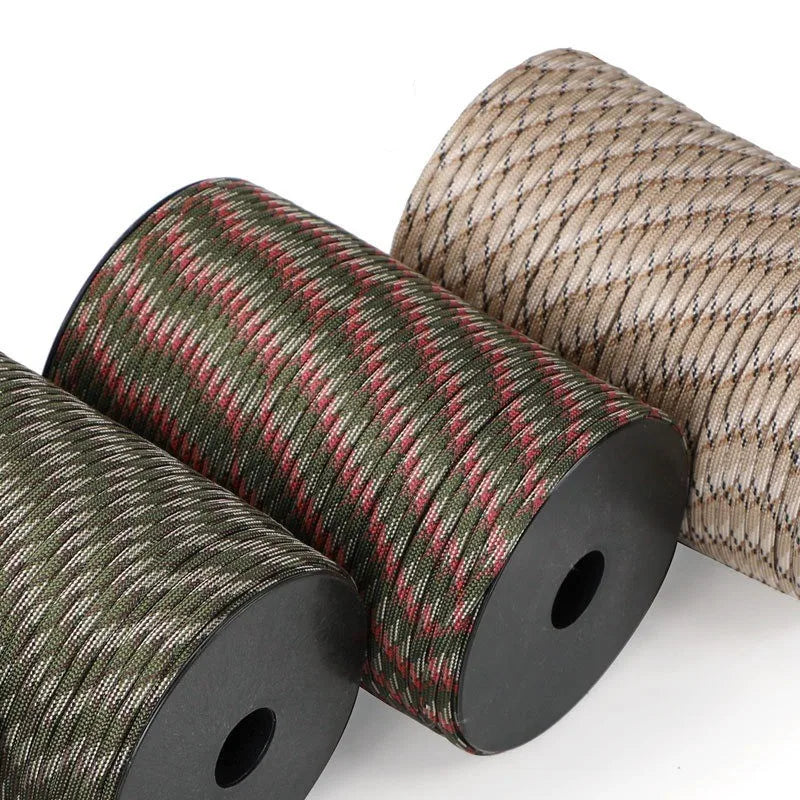 50 m 550lb 9‑Core 4 mm Paracord Seil Camp Survival Outdoor Lanyard Zelt
