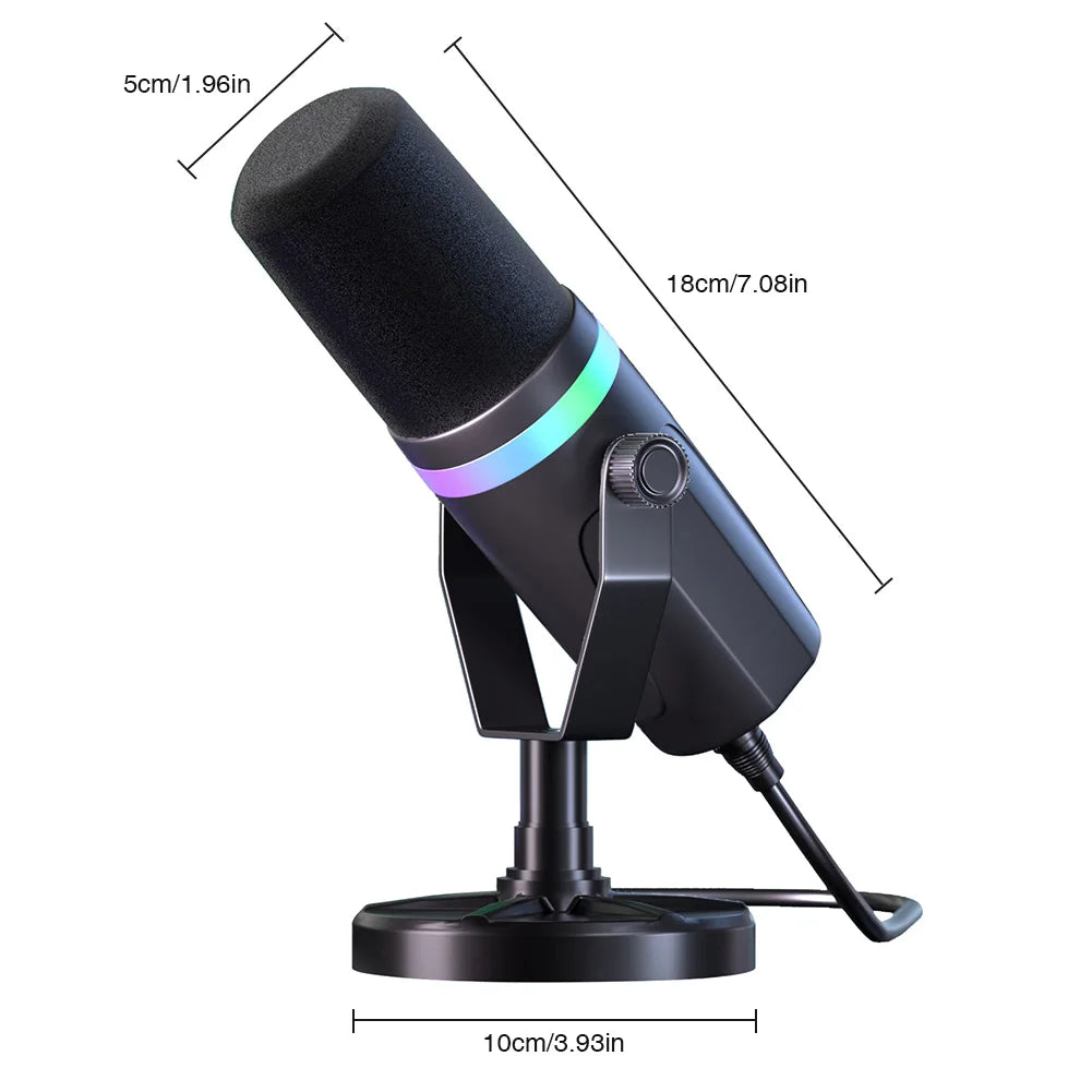 Swevix™ Mikrofon XLR USB-C HD Studio Mikrofon für iPhone Android Podcast Video