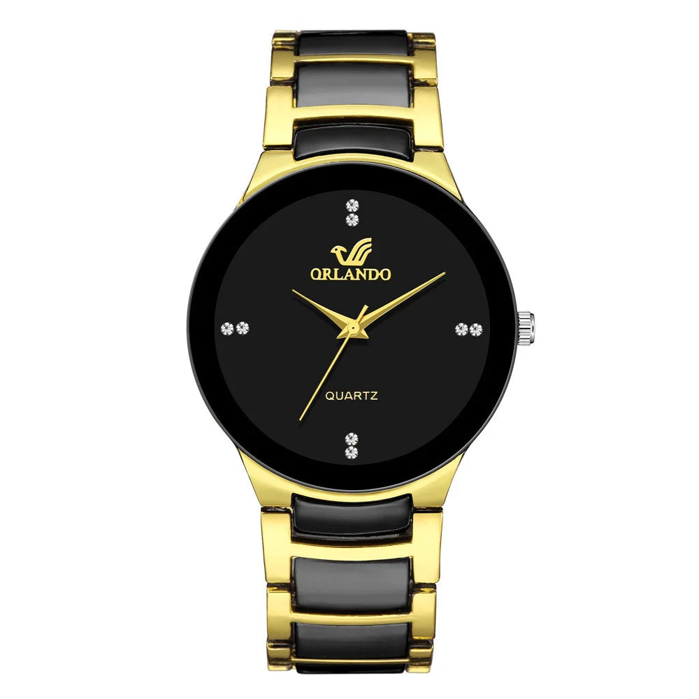 OLEDUVO™ Herren Armbanduhr – Elegant und stilvoll schwarz quartz business Uhr