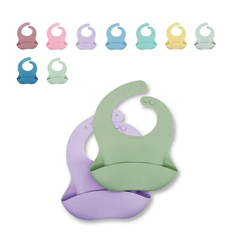 Wasserdichte Baby Lätzchen Silikon verstellbar Kinder Cartoon Tier Motiv Essen