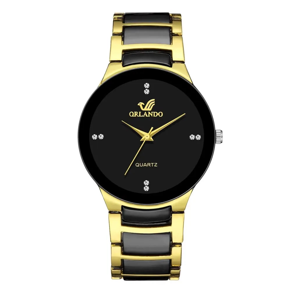 OLEDUVO™ Herren Armbanduhr – Elegant und stilvoll schwarz quartz business Uhr