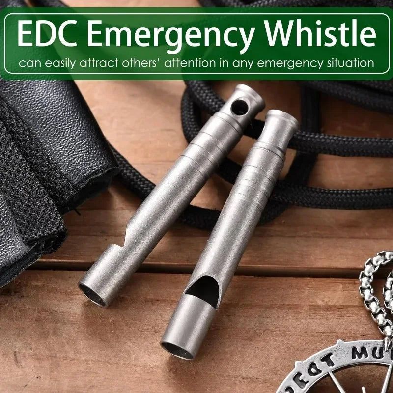 Titan Pfeife Notfallpfeife Outdoor Mini Signalpfeife EDC Survival Wandern Camping