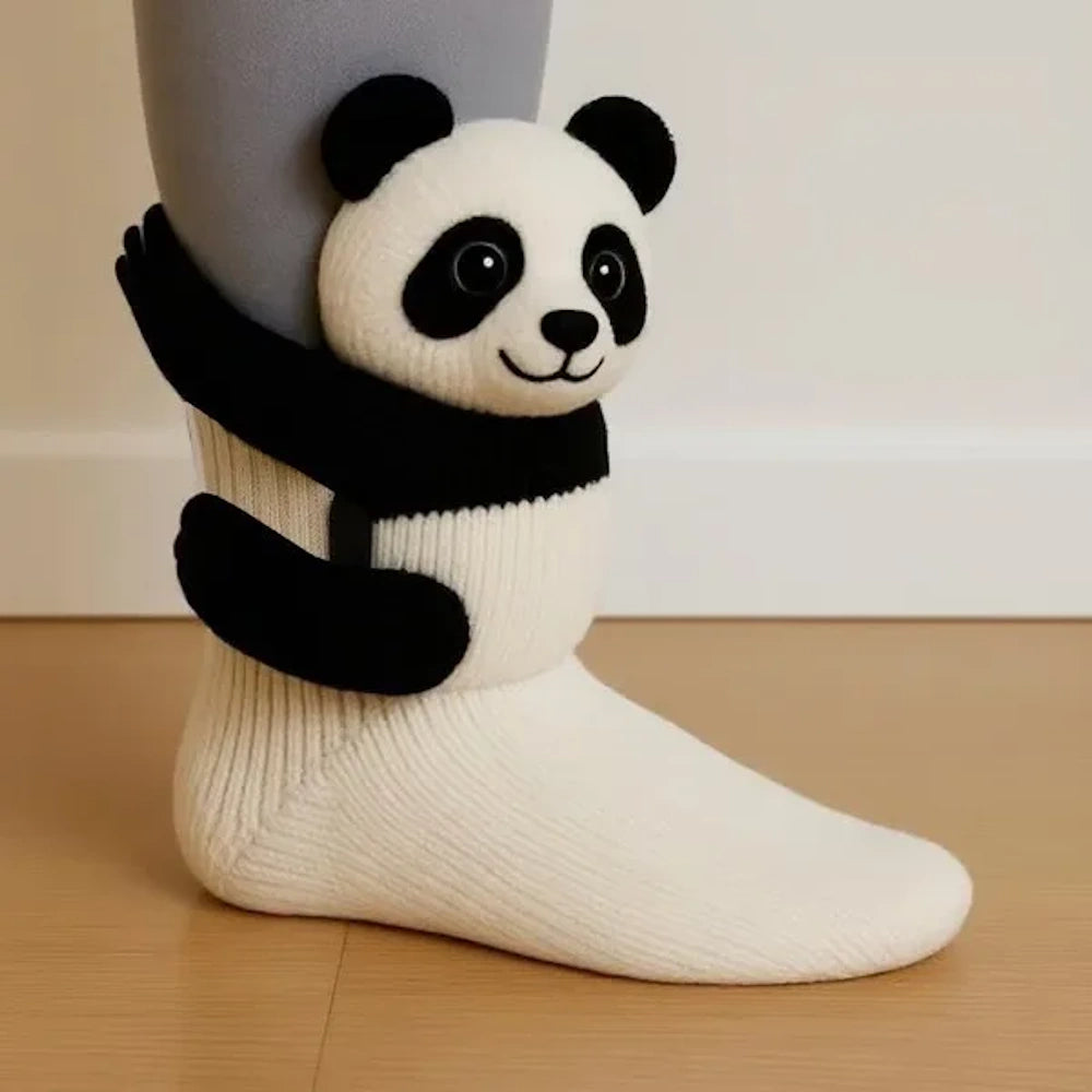 Huggy™ Hug Hug Tiersocken - Süße 3D Kuschelsocken mit lustigen Tiermotiven!