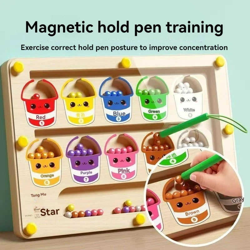 Magnetisches Labyrinth Spiel Kinder ab 3 Lernspiel Konzentration Logik Puzzle