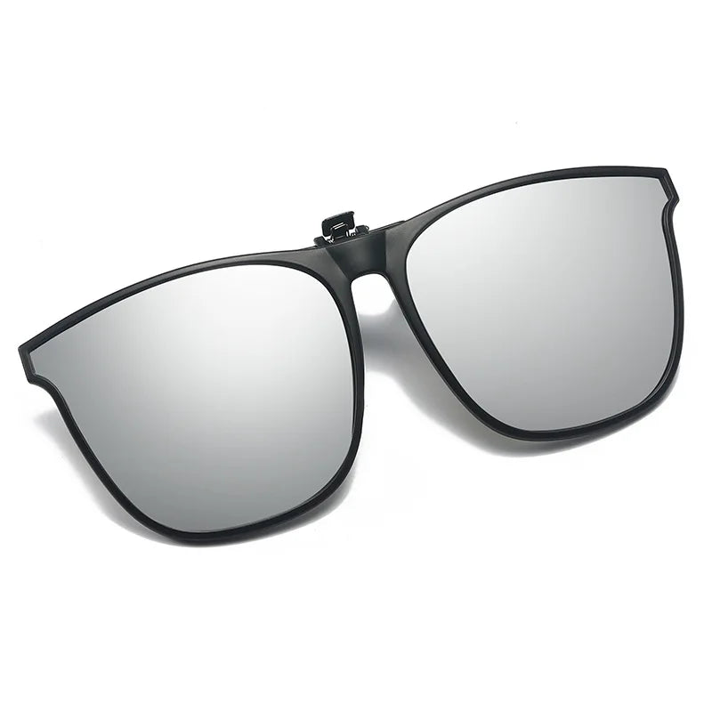 Polarisierte Clip-On Sonnenbrille Herren Auto Nachtfahrt Brille Blendfrei Vintage