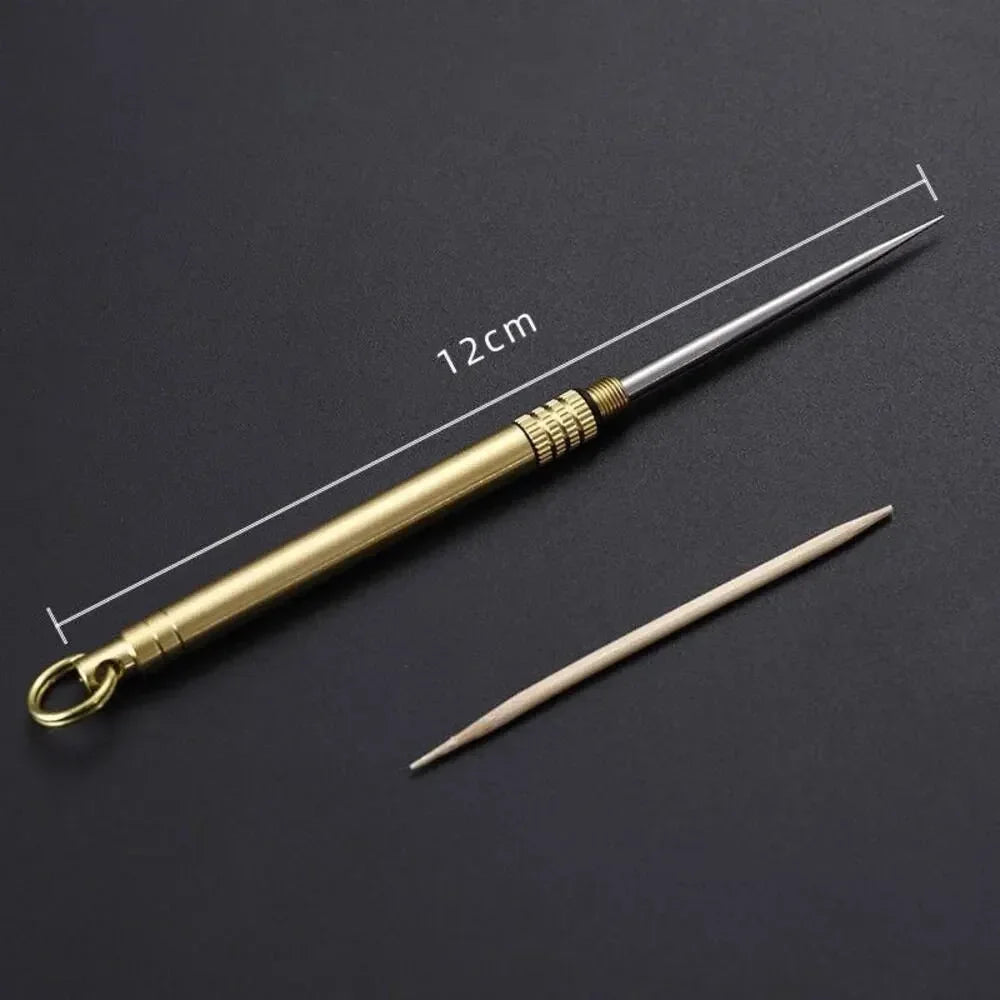 Titan Zahnstocher Multitool Camping Obstgabel Flaschen‑Spickhilfe leicht robust