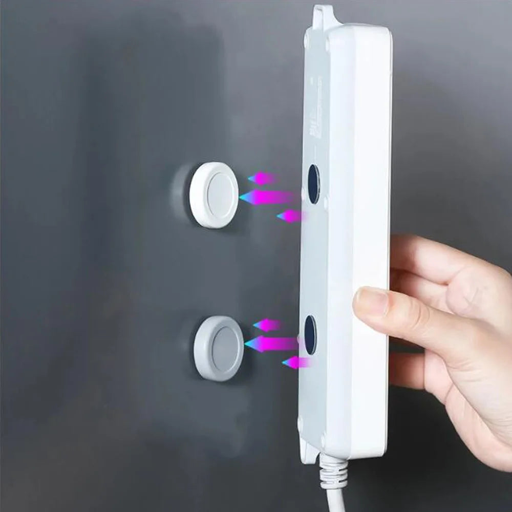 Magnet Haken Set 6 Stück Wandhalterung unsichtbar Fernbedienung Schlüssel Clip