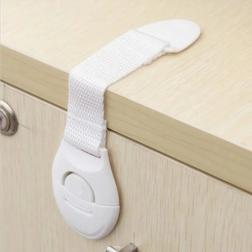 10x Baby Sicherheitsverschluss Schrank Türschloss Kindersicherung Schublade Gürtel