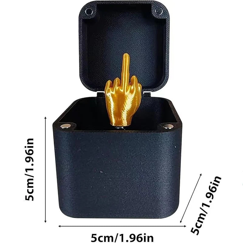 Lustige Geschenkidee Mittelfinger in Box Scherzartikel Deko Gag Büro Gäste Geschenk