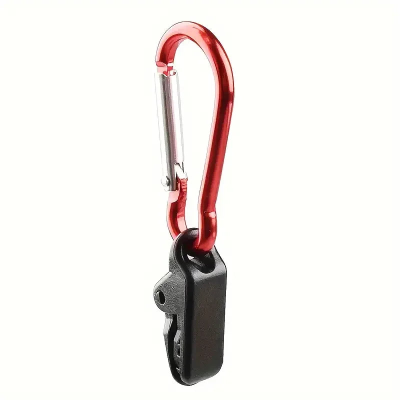 Zeltplane Clips 20 Stück Winddicht Tarp Clips mit Karabiner Markisen‑Clip Klemme Camping